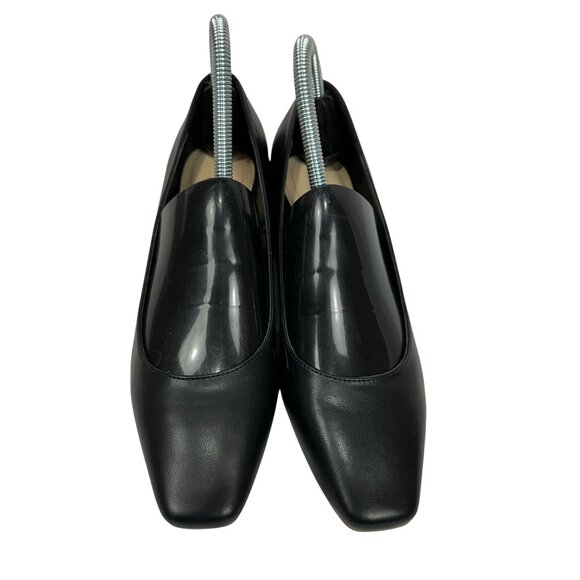 Liz Claiborne LC Faris Womens Black Block Heel Shoes 6.5M Memory Foam - Picture 6 of 11